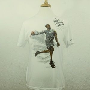 Nike Dri-Fit T-Shirt White Men Print M